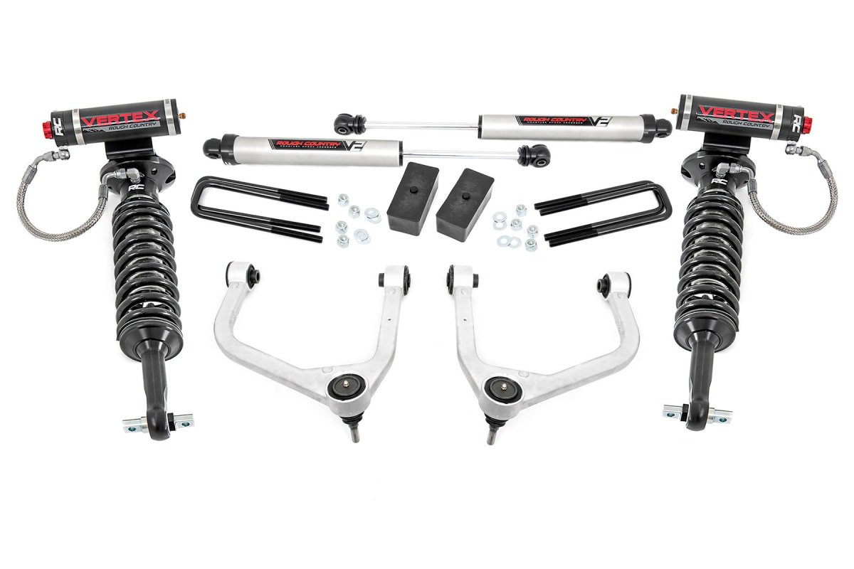 GMC Sierra 1500 Suspension Lift Kit - Rough Country - 3.5 Inch Lift | Vertex/V2 - '19-'24